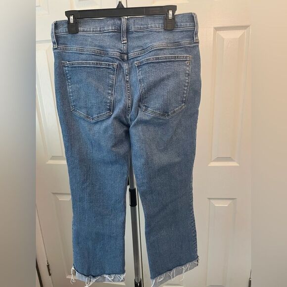 Madewell Mid-Rise Kick Out Cropped Jeans Size 30 - Picture 2 of 10